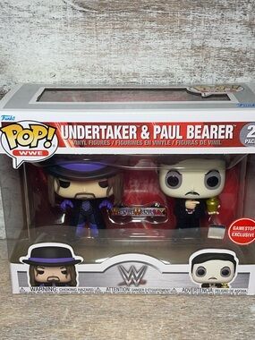 Funko Pop! WWE Undertaker & Paul Bearer 2 Pack GameStop Exclusive Brand New